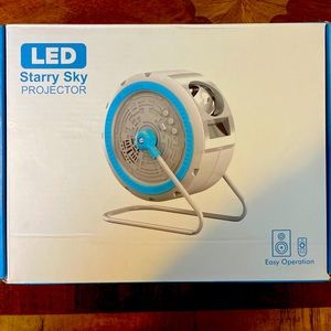 Led Starry Sky Projector And Nightlight - White